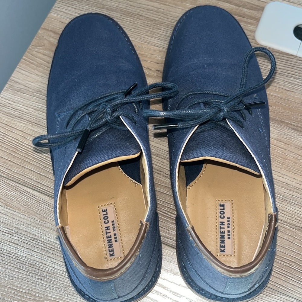 Kenneth Cole New York Real Deal Navy Canvas Shoes - Picture 7 of 7